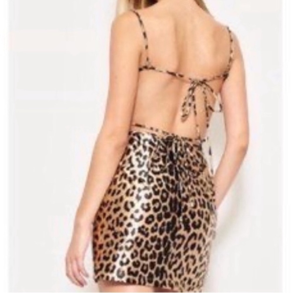 Leopard Print Mini Dress - Picture 2 of 8